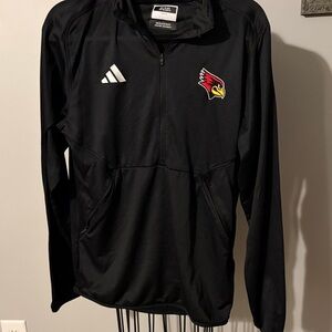 Adidas Black 1/4 Zip Pullover shirt  men’s medium Louisville Cardinals